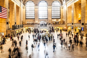 Motion Blur at Grand Central Station