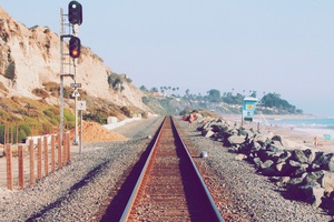 Railroad Along the Beach