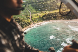 Beach View from a Helicopter
