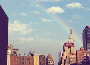 Rainbow Cityscape of New York