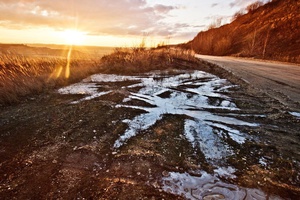 Icy Puddles