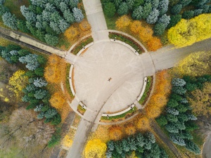 Aerial View of Geometric Patterns
