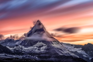 Cloud-Enveloped Mountain