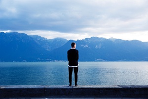 Contemplation by the Sea