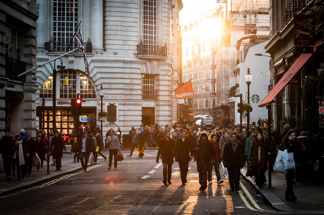 Bustling Streets of London