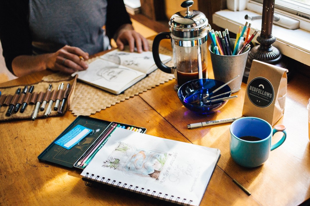 Sketching at the Coffee Shop