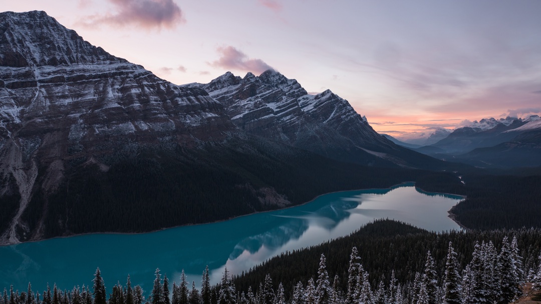 Sunset Over Peyto Lake
