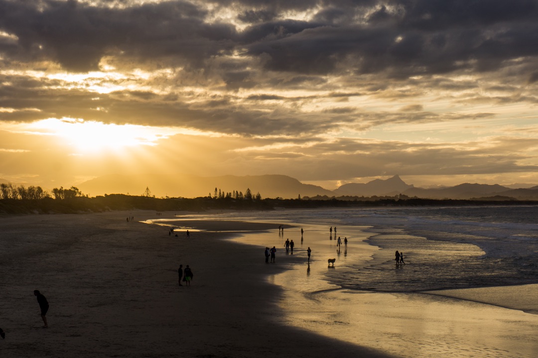 Twilight Strolls by the Beach