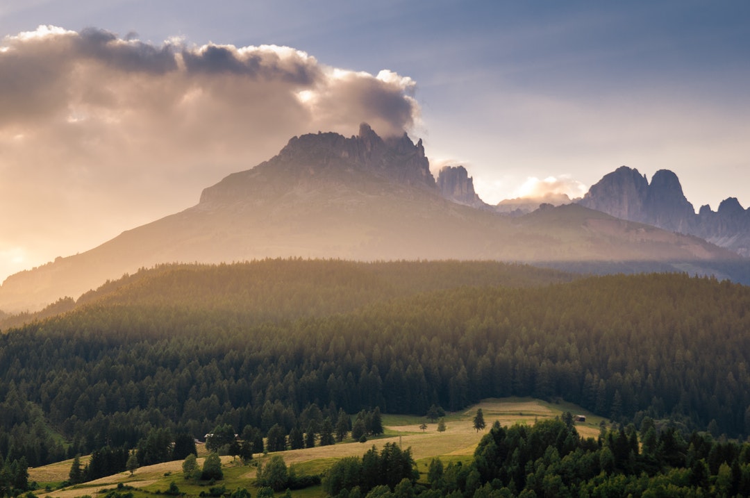 Veiled Mountainscape