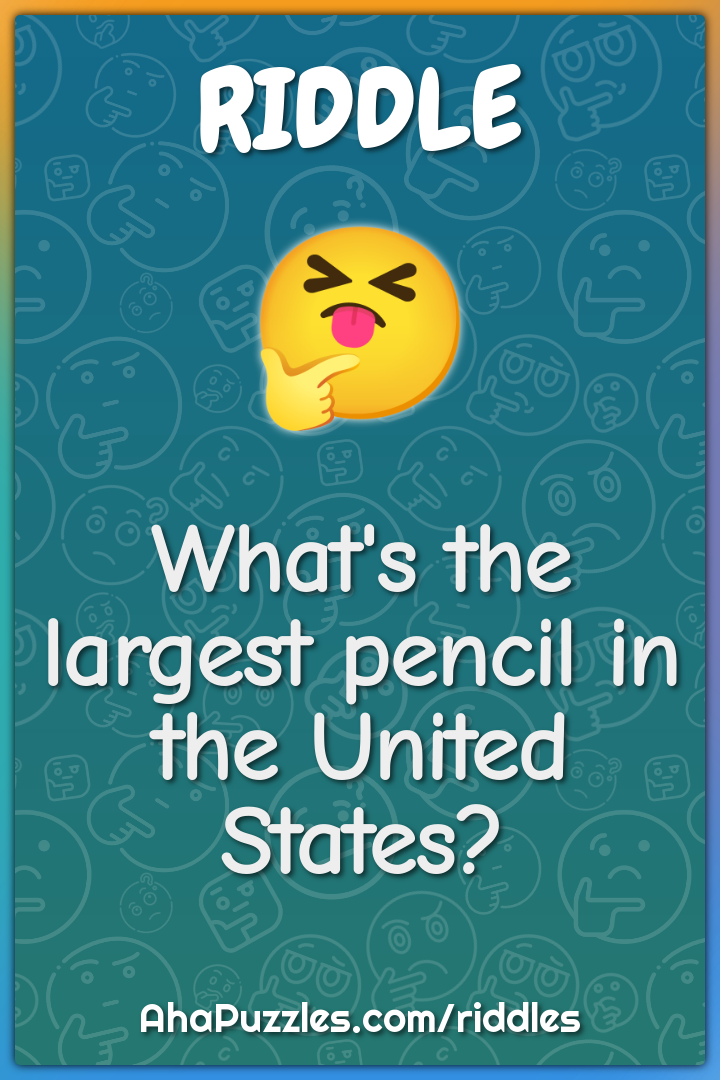 What's the largest pencil in the United States?