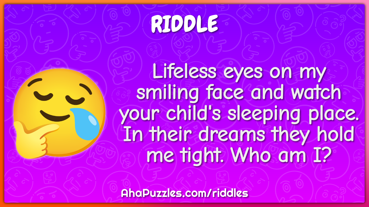 Lifeless eyes on my smiling face and watch your child's sleeping...