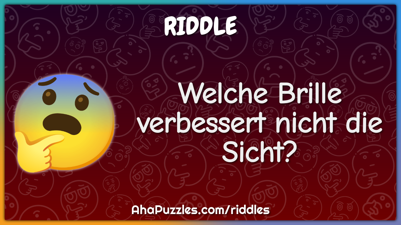 Welche Brille verbessert nicht die Sicht?
