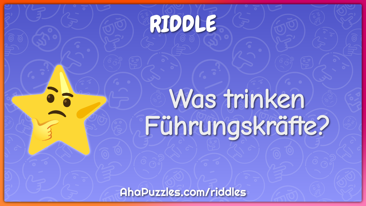 Was trinken Führungskräfte?