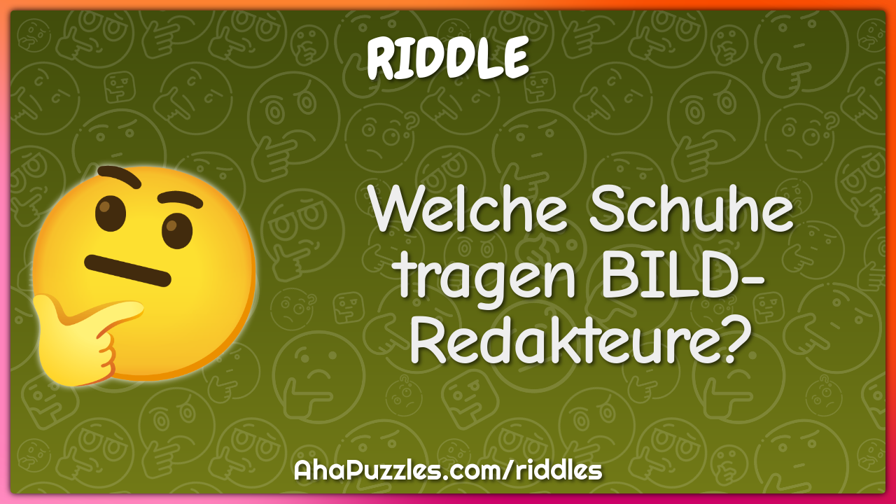 Welche Schuhe tragen BILD-Redakteure?