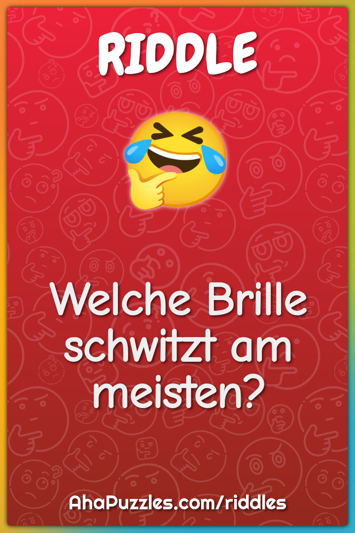 Welche Brille schwitzt am meisten?