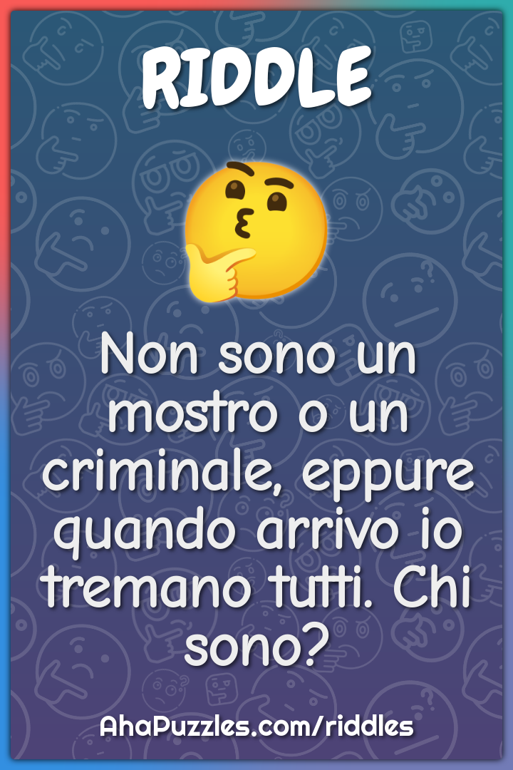 Non sono un mostro o un criminale, eppure quando arrivo io tremano...
