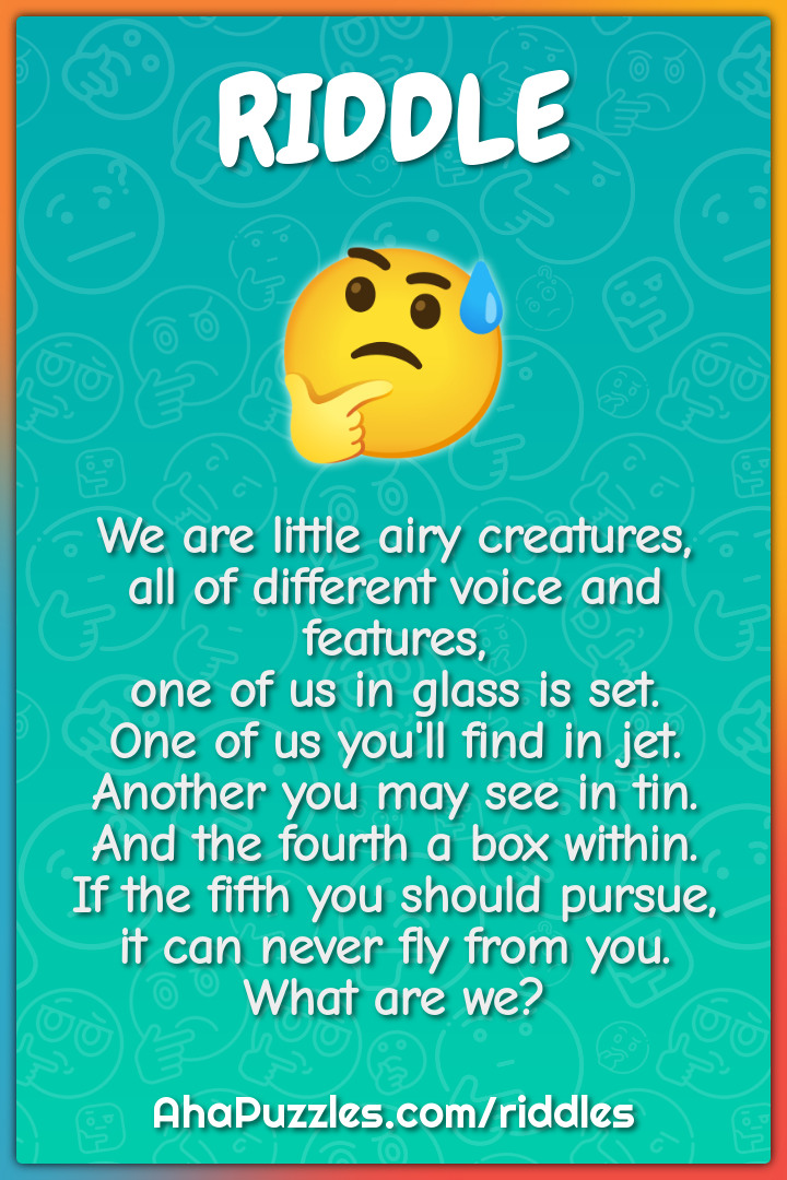 We are little airy creatures, all of different voice and features, one...