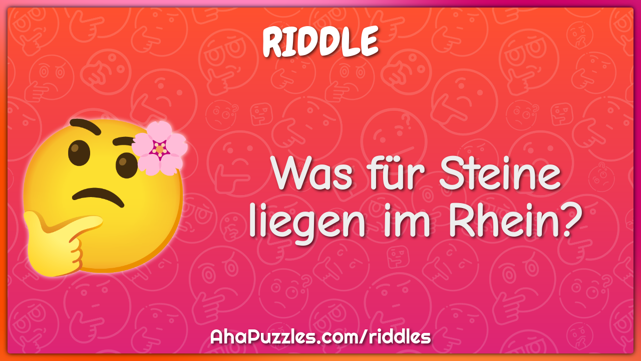 Was für Steine liegen im Rhein?