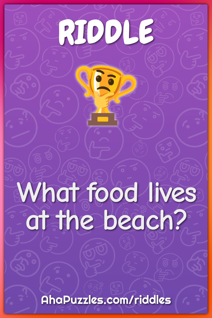 What food lives at the beach?