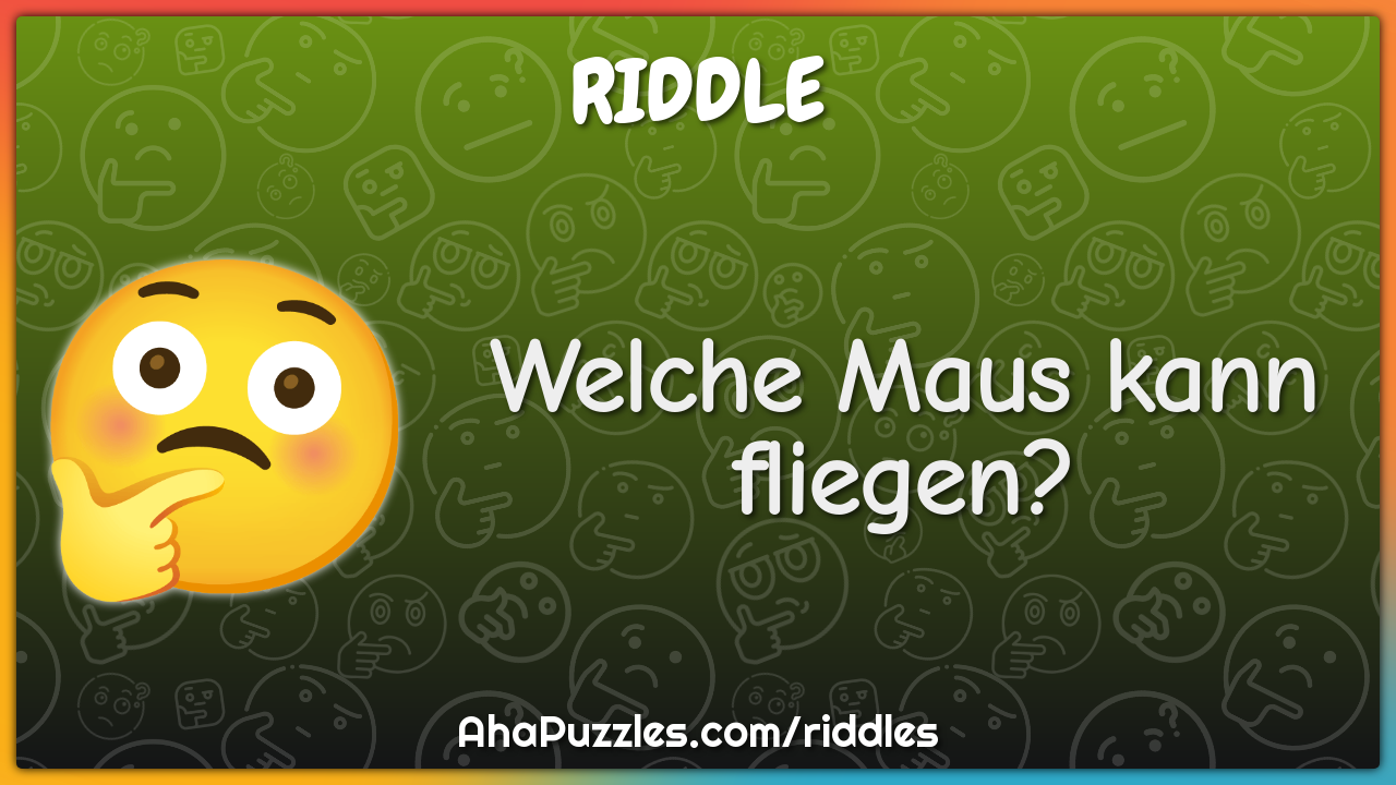 Welche Maus kann fliegen?