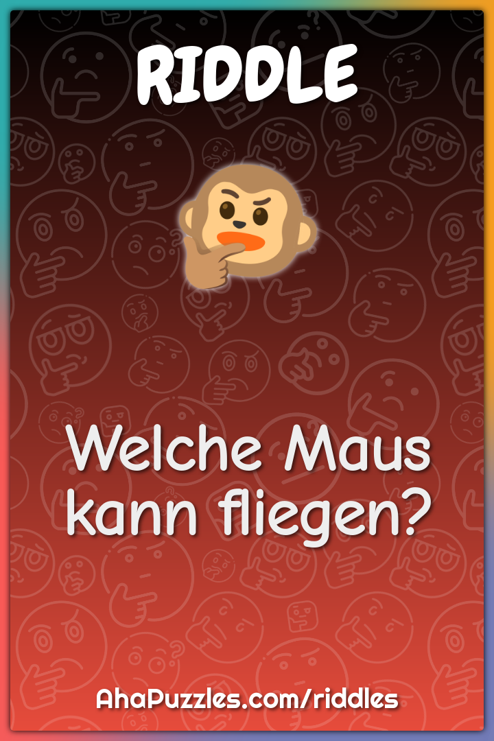Welche Maus kann fliegen?