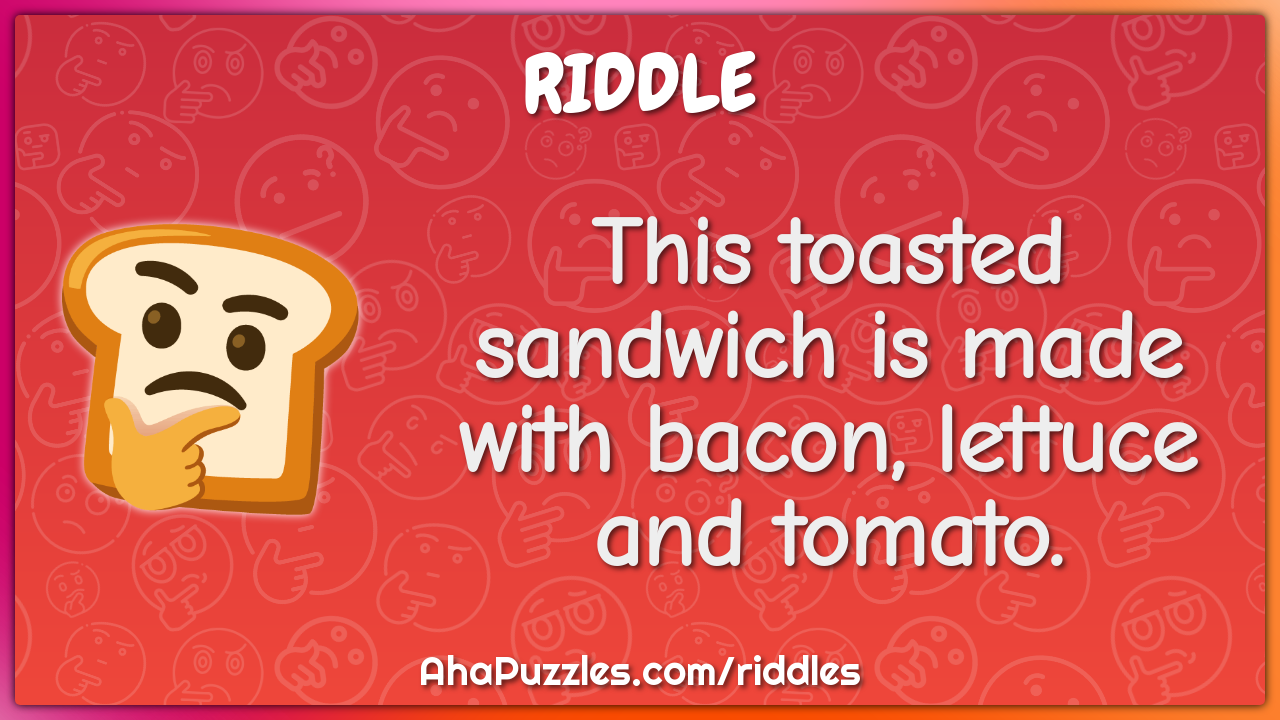 This toasted sandwich is made with bacon, lettuce and tomato.