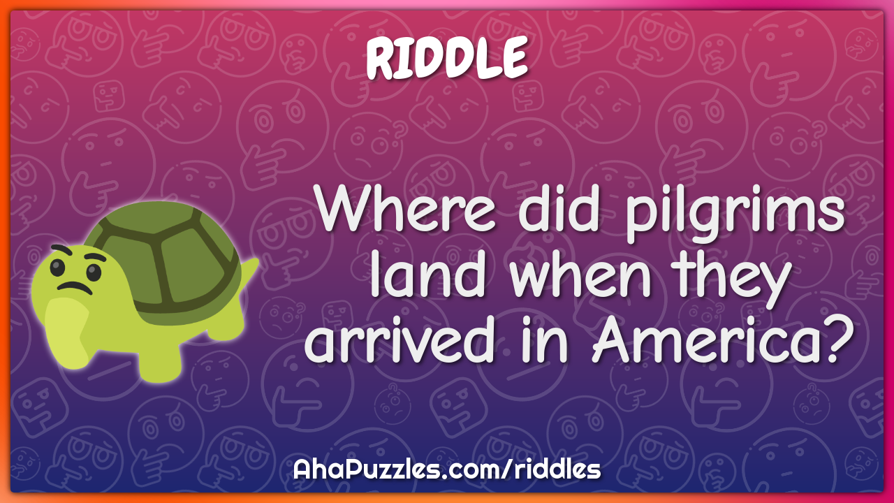 Where did pilgrims land when they arrived in America?